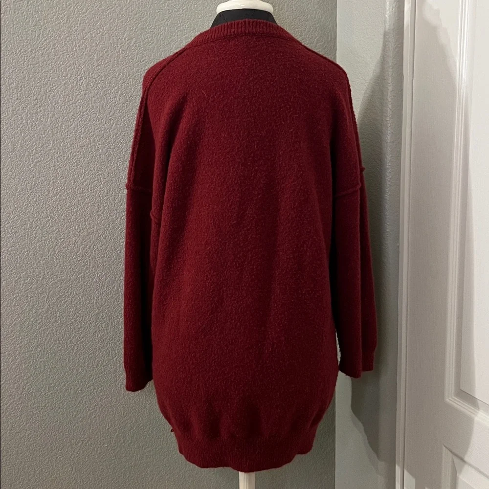 BTFBM Crewneck Long Sleeve Oversized Sweater Dress Winter Slouchy Soft Pullover - Picture 6 of 12